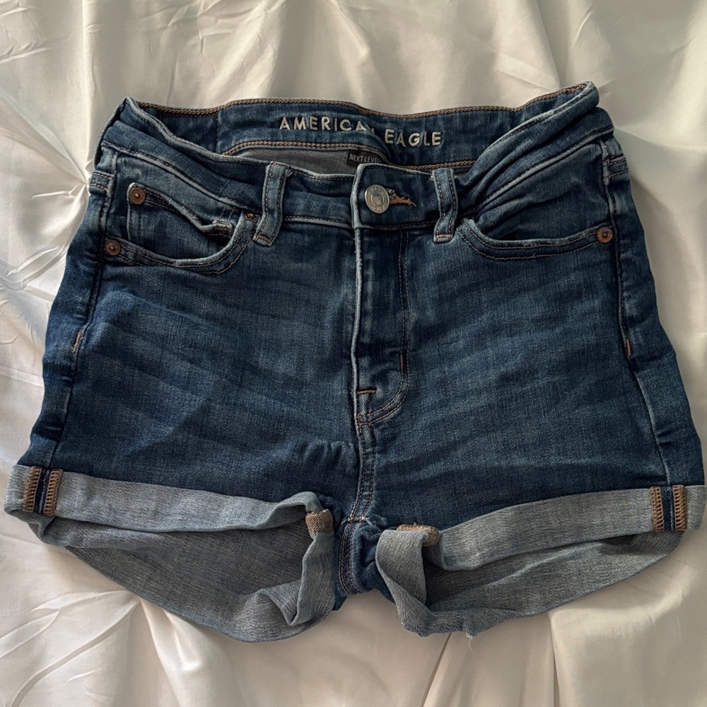 American Eagle Outfitters Dark Blue Jean Shorts
